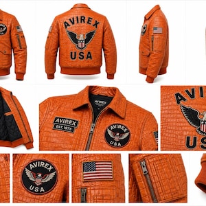 mens-orange-avirex-style-crocodile-embossed-bomber-jacket.jpg