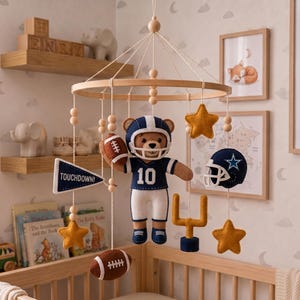 football helmet baby mobile Multi-Fit | Doctor-Developed offering top Baseball Baby Mobile, Crochet Sports