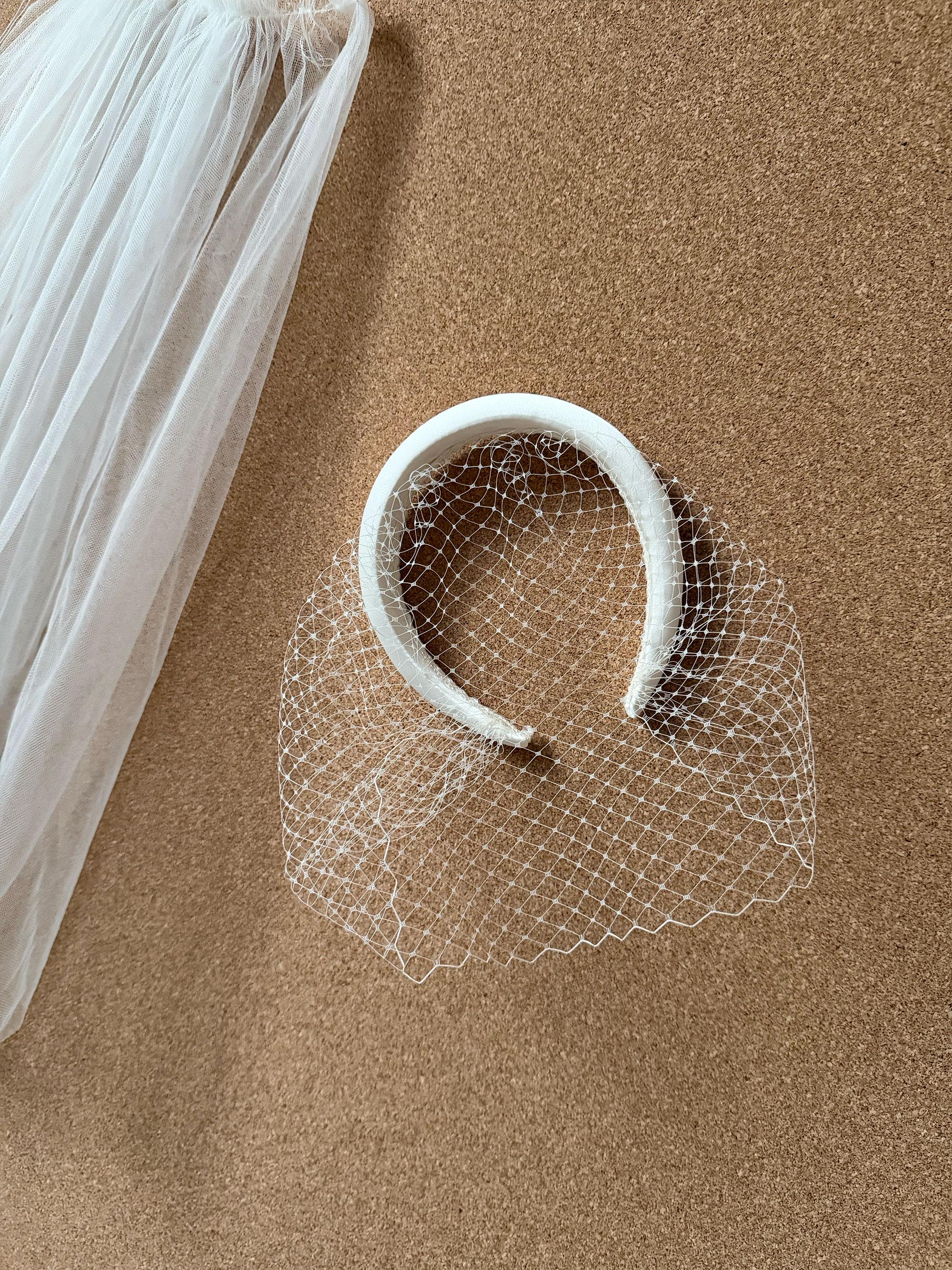 Vintage Ivory Pillbox Hat Birdcage Veil Beaded Embellished Retro Glam birdcage veil hat products for sale | eBay main image 3