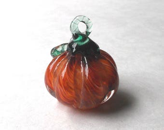 Glass Pumpkin Mini Ornament / Paperweight / Ring holder 3 :DISASTER RELIEF