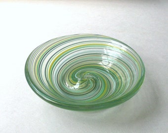 Mini Dish - Assorted Green Stripe : DISASTER RELIEF