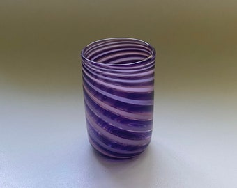 Shot Glass - Pink Purple Stripe 1  :DISASTER RELIEF