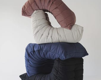 Caterpillar Sofa Bean Bag Chair for Adults, Corduroy Togo Floor Couch, Lazy Lounge Seat, Cozy Reading Corner, Living Room & Bedroom Decor