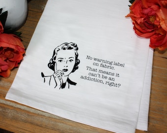 Retro Printed Tea Towel