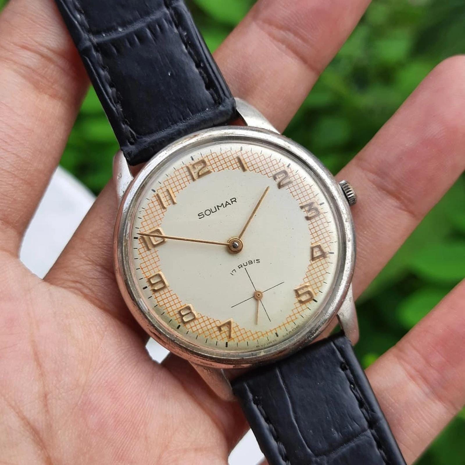 Montre Mécanique Vintage TV-SAMSKA 17 Rubis - Made In France - Occasion Fonctionnelle