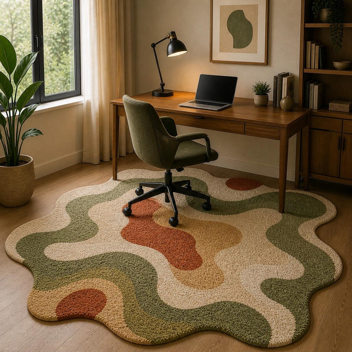 Organic Green — hand tufted rug by Ansari Rugs