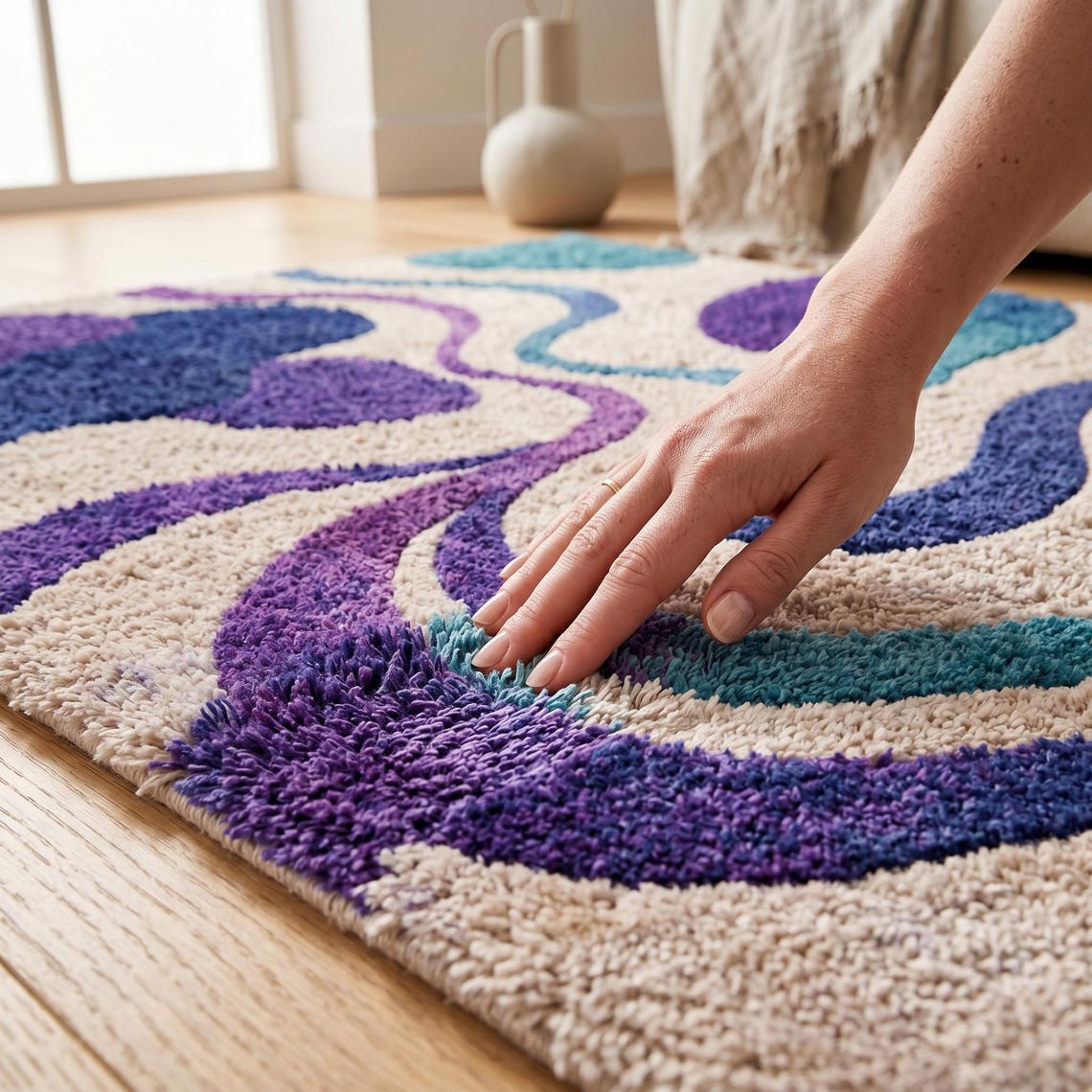 Amethyst — hand tufted rug by Ansari Rugs