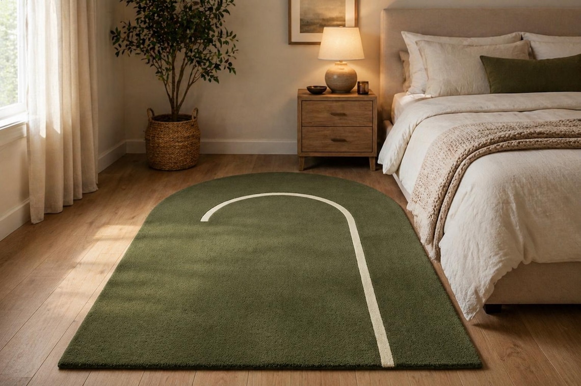 Olive Arch — hand tufted rug by Ansari Rugs