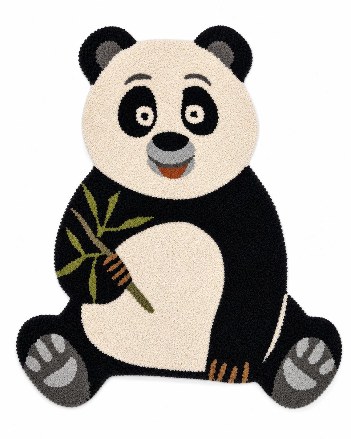 Panda & Bamboo — hand tufted rug by Ansari Rugs