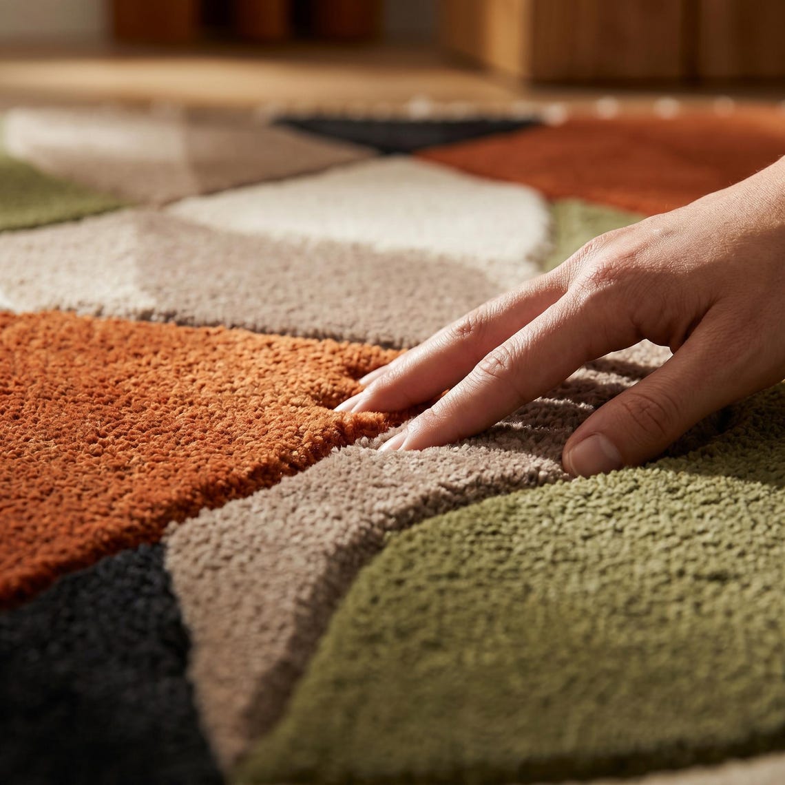 Earth Shag — hand tufted rug by Ansari Rugs