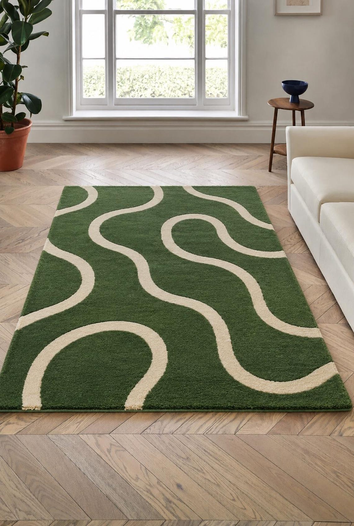 Forest Lines — hand tufted rug by Ansari Rugs