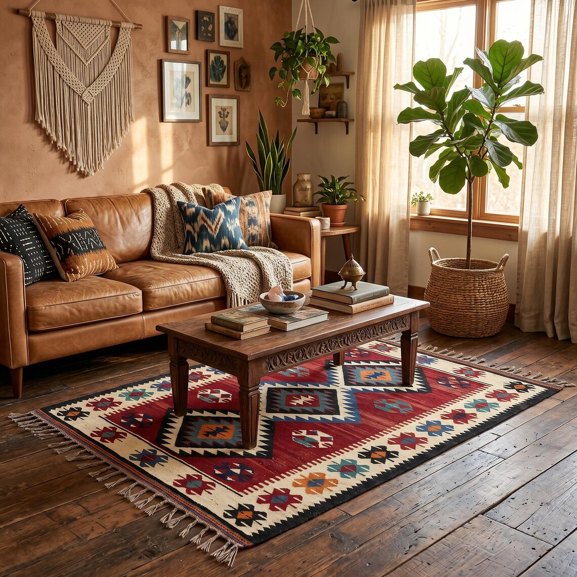 Tribal Wool Kilim — flatweave durrie rug by Ansari Rugs