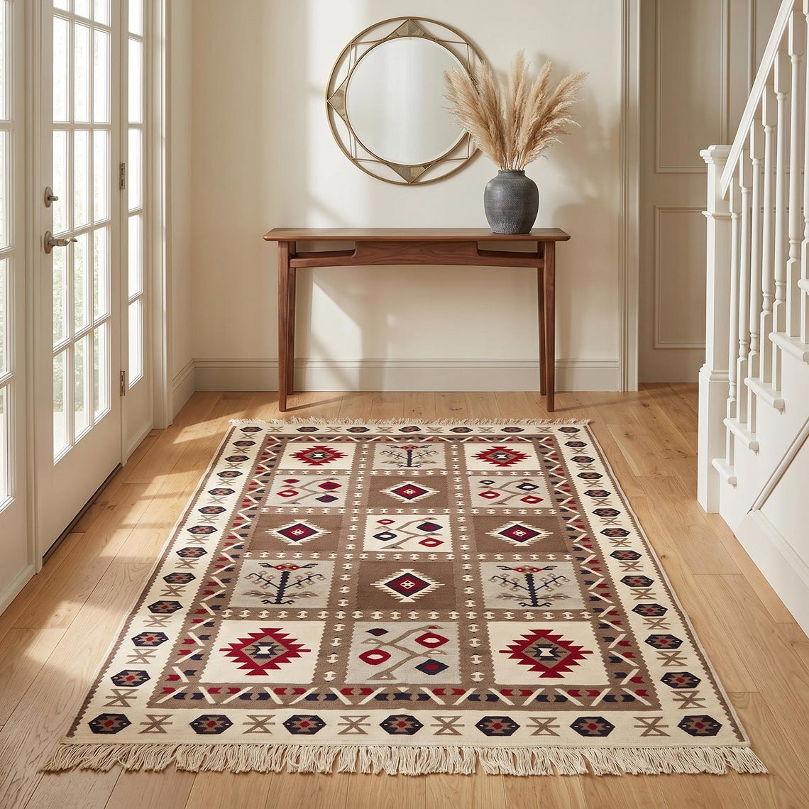 Pueblo Kilim — flatweave durrie rug by Ansari Rugs