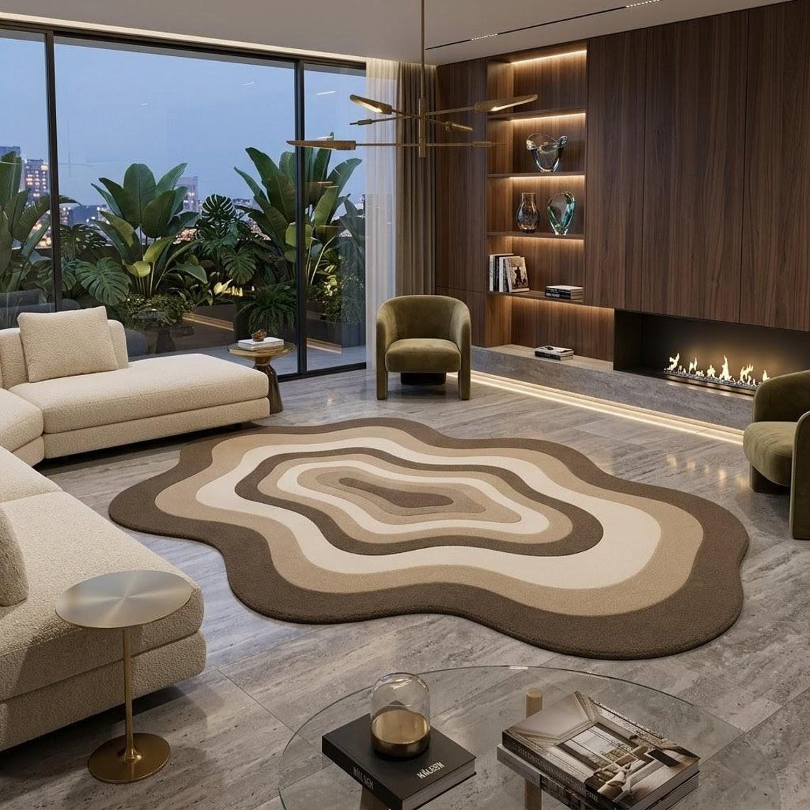 Puddle — hand tufted rug by Ansari Rugs