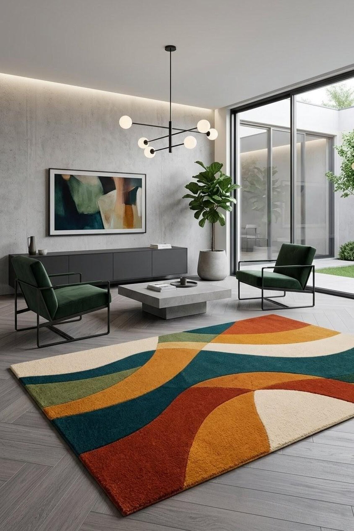 Colour Waves — hand tufted rug by Ansari Rugs