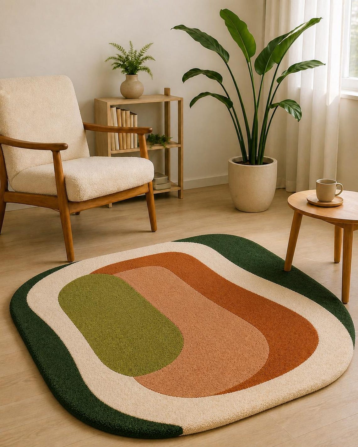 Mid-Century Form — hand tufted rug by Ansari Rugs
