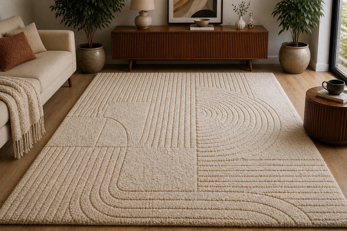 Carved Ivory — hand tufted rug by Ansari Rugs