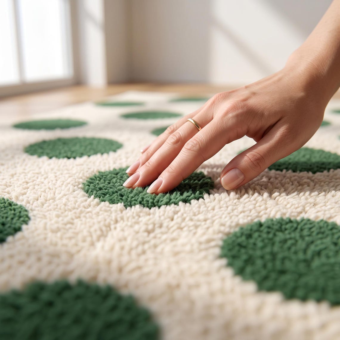 Forest Dot — hand tufted rug by Ansari Rugs