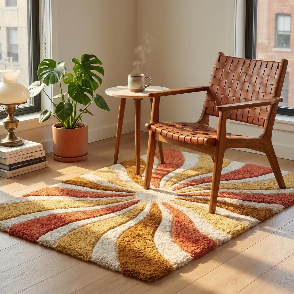 Sunburst — hand tufted rug by Ansari Rugs