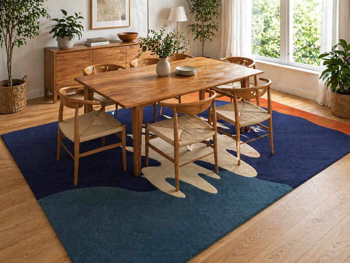 Sea & Sunset — hand tufted rug by Ansari Rugs