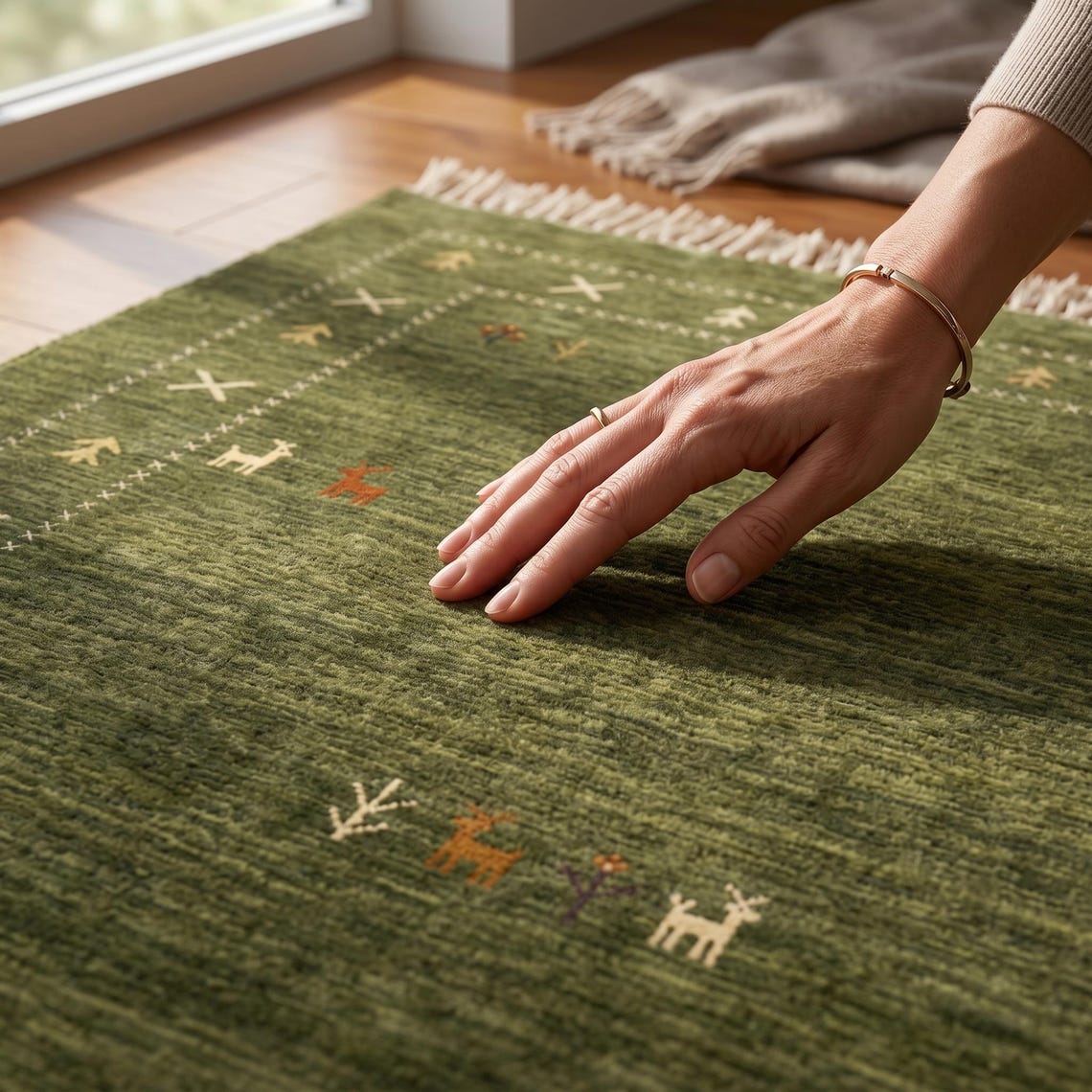 Olive Grove — hand tufted rug by Ansari Rugs
