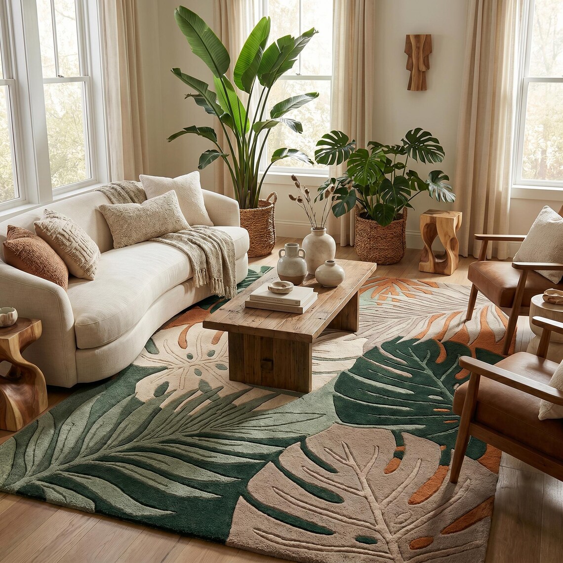 Palm House — hand tufted rug by Ansari Rugs