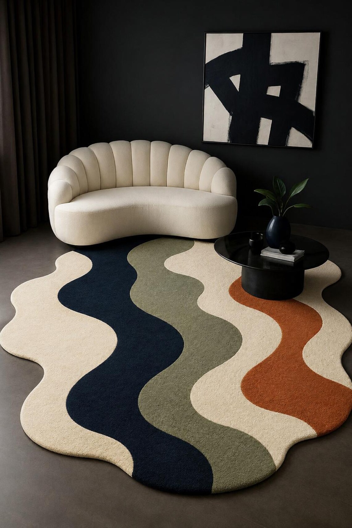 Soft Wave — hand tufted rug by Ansari Rugs