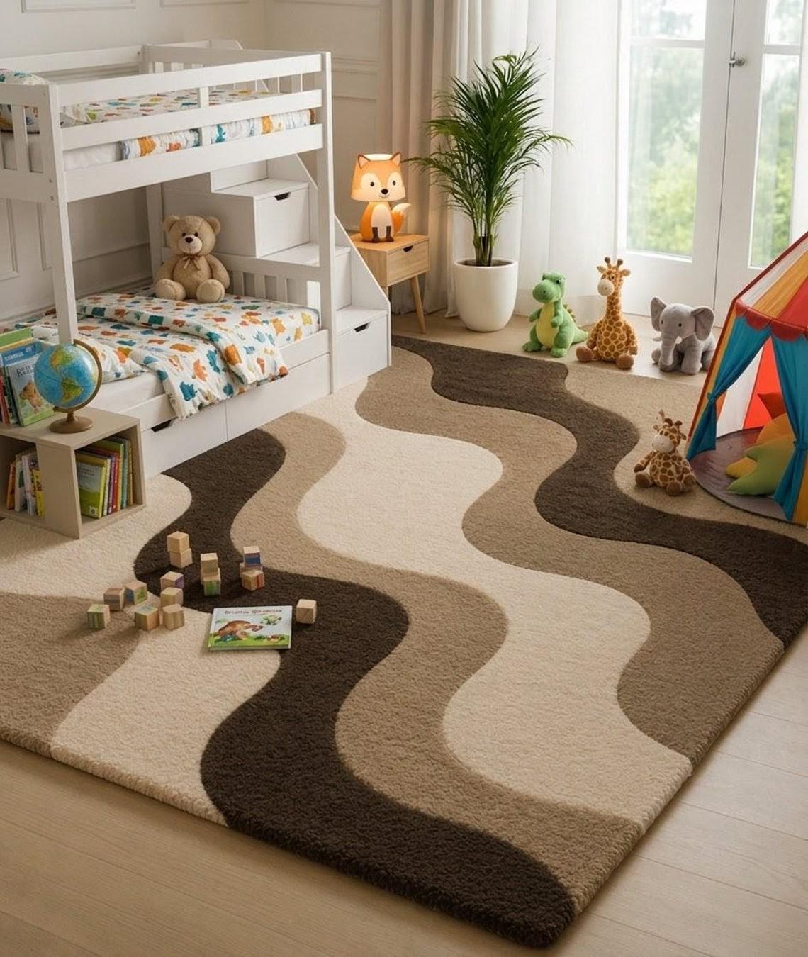 Mocha Gradient — hand tufted rug by Ansari Rugs