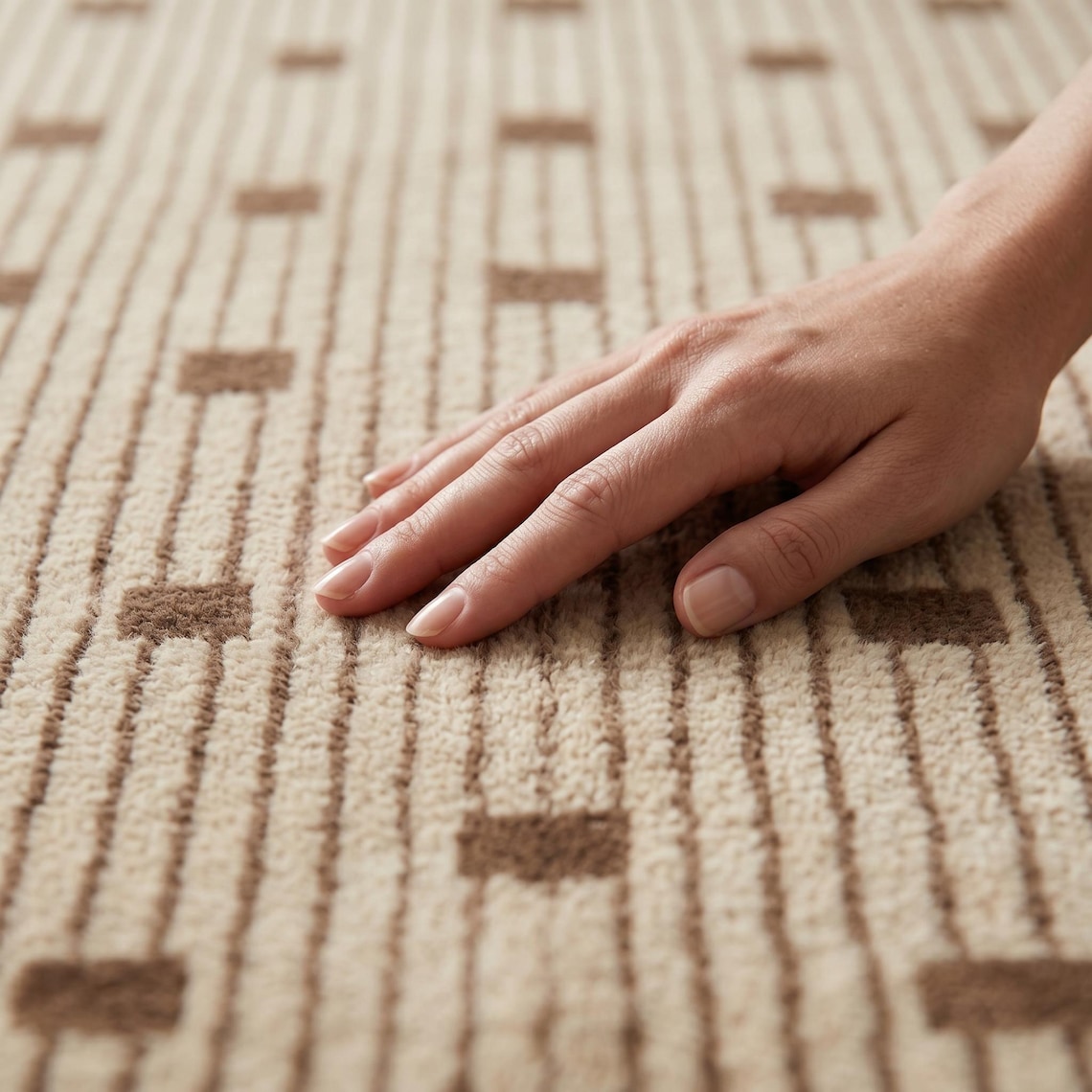Sand Stripe Durrie — flatweave durrie rug by Ansari Rugs