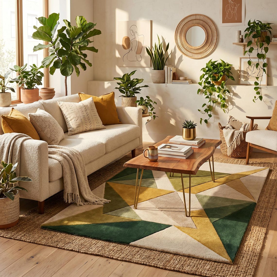 Triangles in Layers — hand tufted rug by Ansari Rugs