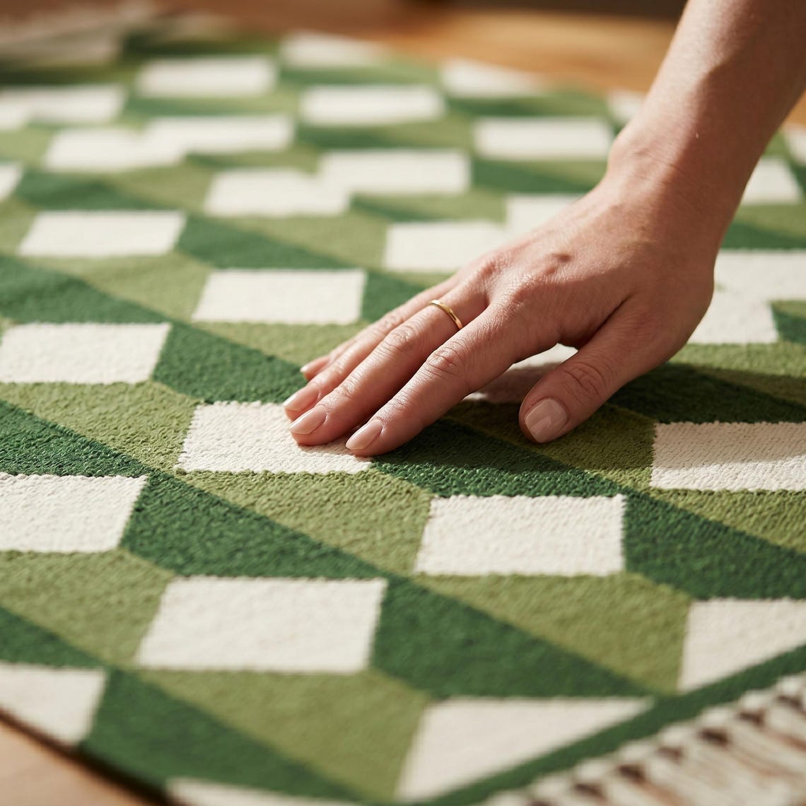 Olive & Sage Durrie — flatweave durrie rug by Ansari Rugs