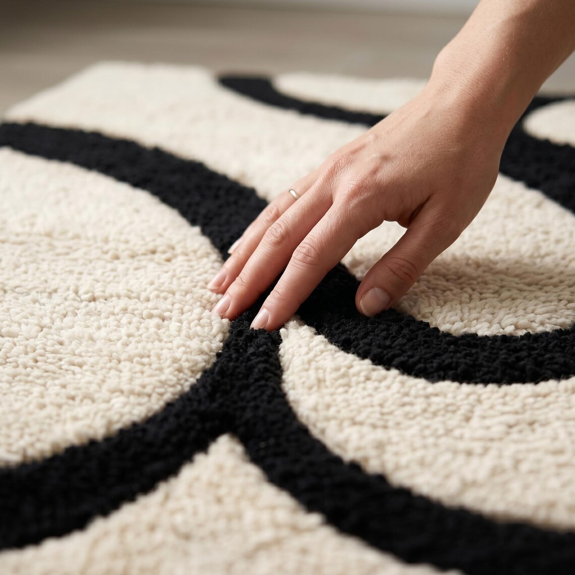 Ink Sculpture — hand tufted rug by Ansari Rugs