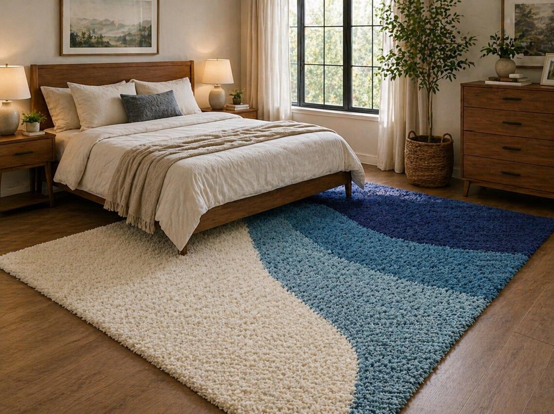 Coastal Ombre — hand tufted rug by Ansari Rugs