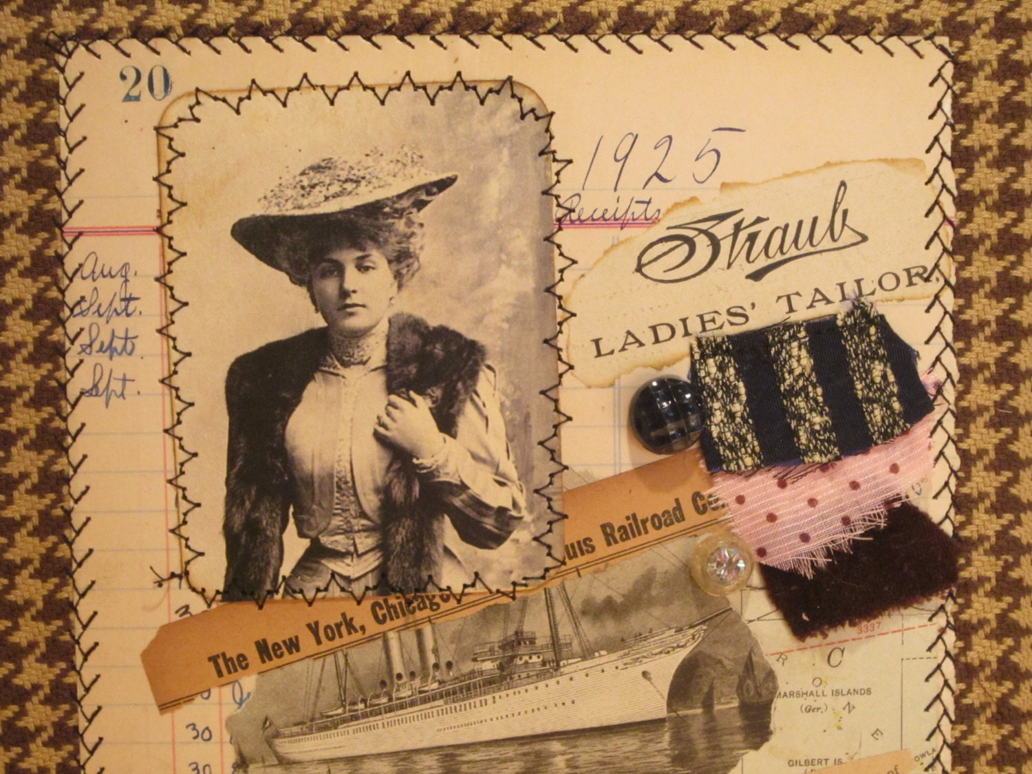 Mixed Media Collage FREE Shipping Etsy