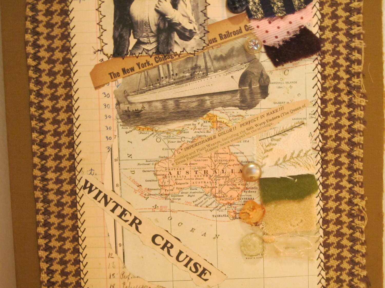 Mixed Media Collage FREE Shipping Etsy