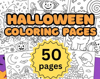 Halloween Coloring Pages for Kids (PDF)