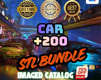 200+ Car STL Collection – Printable 3D Car Models Bundle | Supercars, Classics & Concept Vehicles