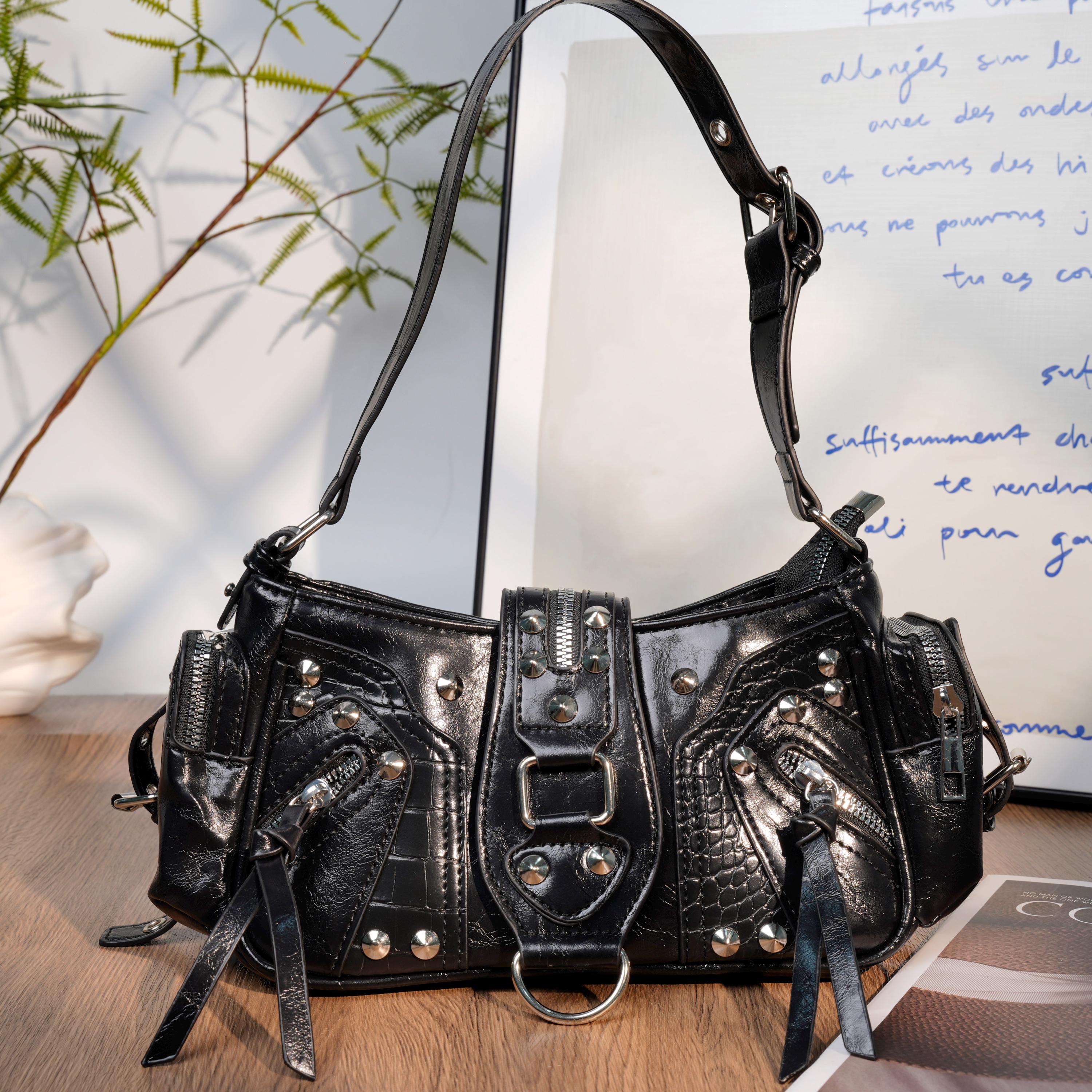 Grunge Leather Bag - Etsy