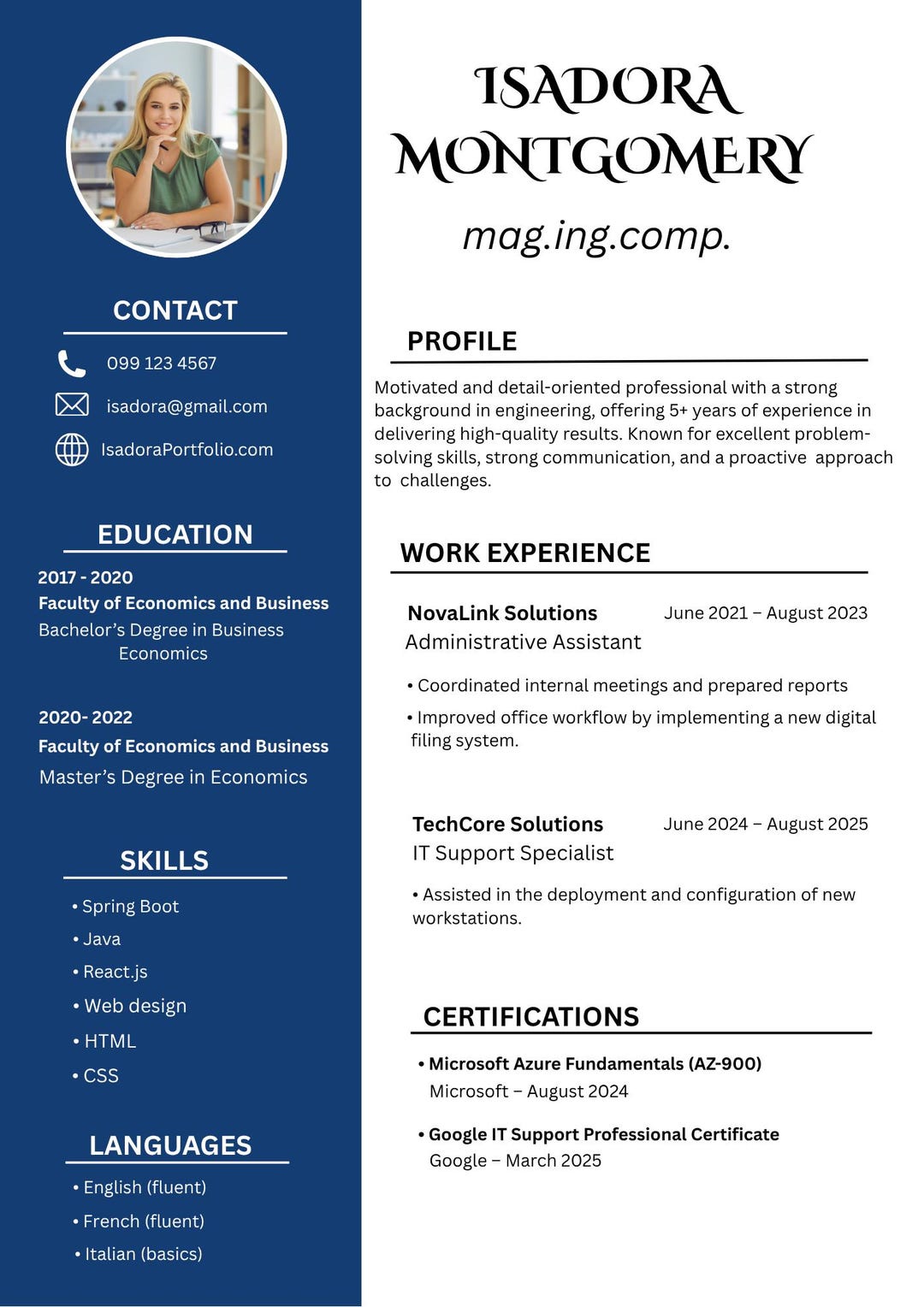 Modern Resume & Cover Letter Template | Editable CV in Canva + How to ...