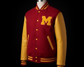 MJ Thriller Letterman Michael Jackson Varsity Bomber Jacket Halloween Party Jacket Gift For Him