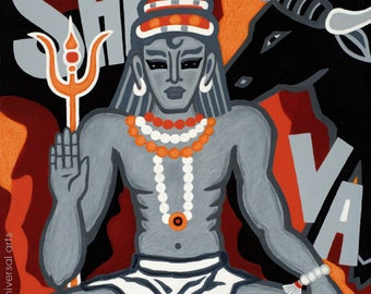 Jacqueline Ditt - « Shiva’s Game » imprimer après un tableau