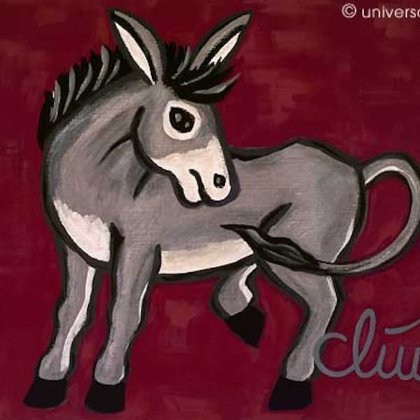 Jacqueline Ditt - "The Willful Donkey" - ARTcard