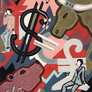 Jacqueline Ditt - "Il Toro e la Cosa dell'Orso" - ARTcard - cartolina con busta