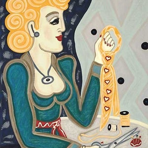 Jacqueline Ditt - &quot;Sophisticated Lady&quot; print after painting