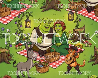 PNG + 2 more | Seamless Pattern | Ogre Picnic | COMMERCIAL USE