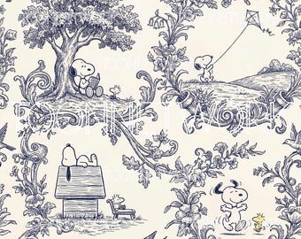 PNG + 2 more | Seamless Pattern | Toile Snoop | COMMERCIAL USE