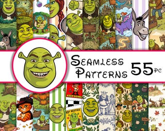 PNG + 2 more | Seamless Pattern | Ogre Bundle | COMMERCIAL USE