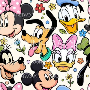 センセーショナルな6つの春のシームレスパターン 12x12 300 DPI