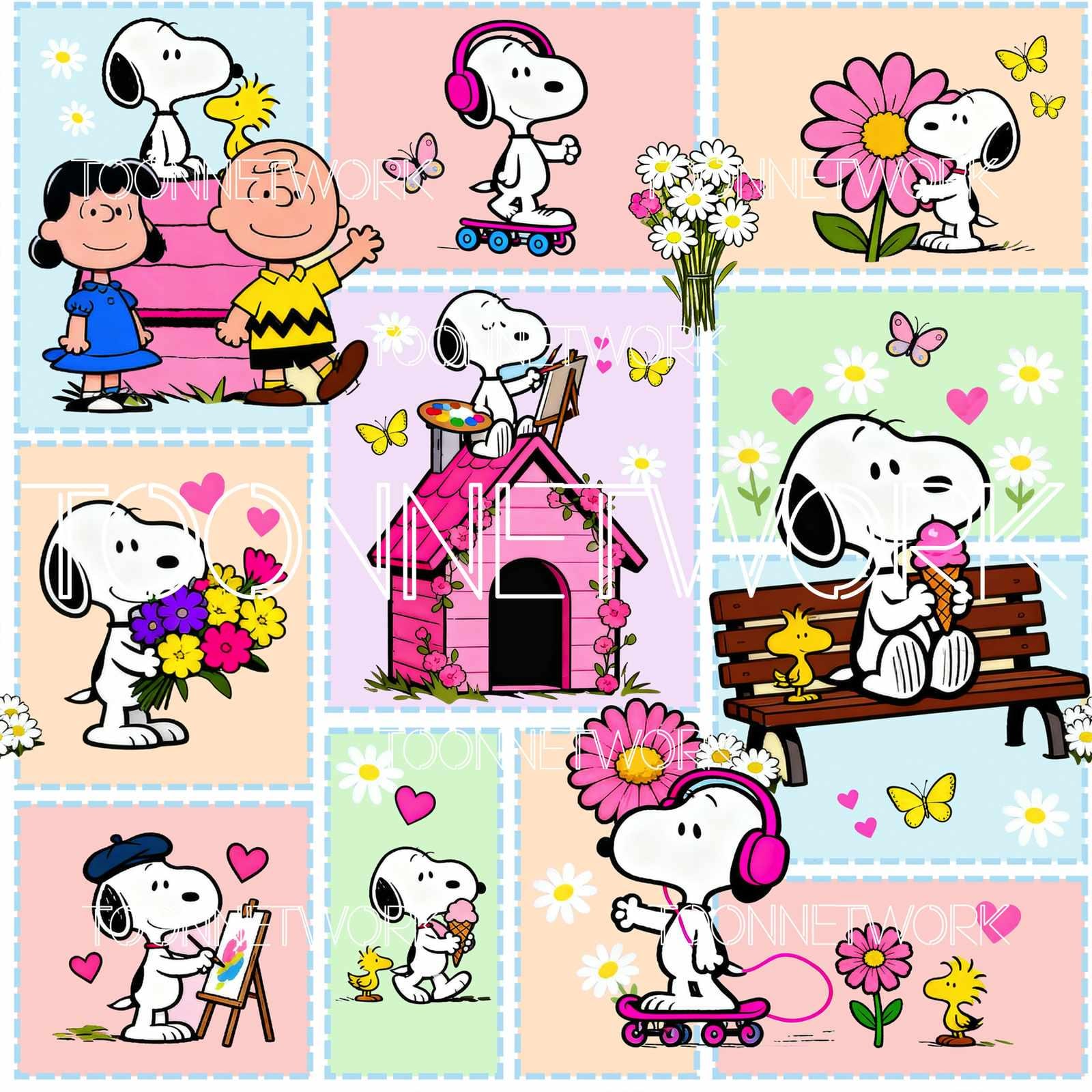 Snoopy Digital Peanuts Snoopy Digital Paper – Seamless Repeating Pattern - Etsy