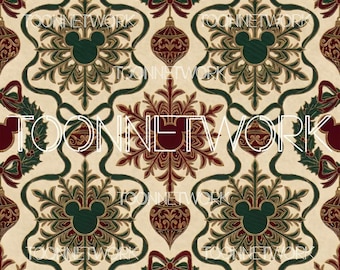 PNG + 2 more | Seamless Pattern | Xmas Mouse | COMMERCIAL USE